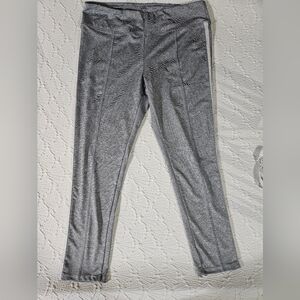 Tahari Sport Navy & White Stripped Leggings Size XL